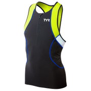 TYR - bluza triatlon fara maneci - Men's Competitor Tank - negru galben albastru