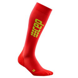 CEP Sosete de compresie 2.0 W pentru alergare Ultralight rosu-verde