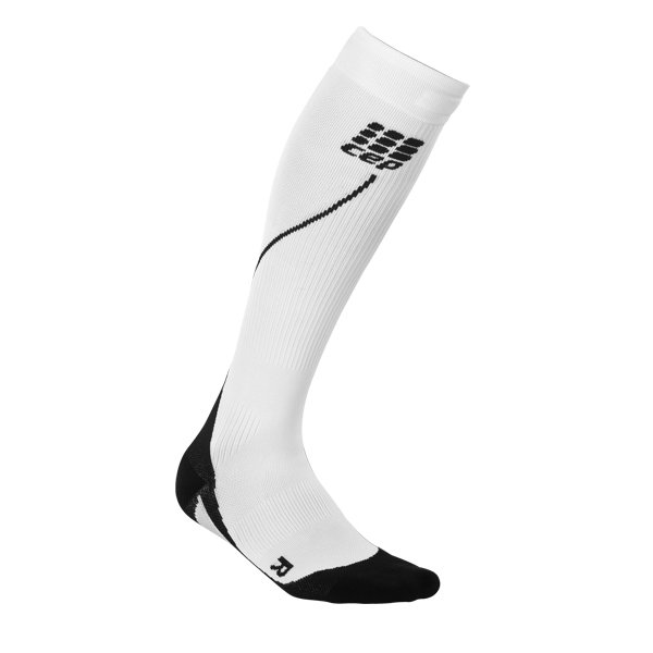 Sporting Goods CEP Sosete de compresie 2.0 W pentru alergare alb-negru