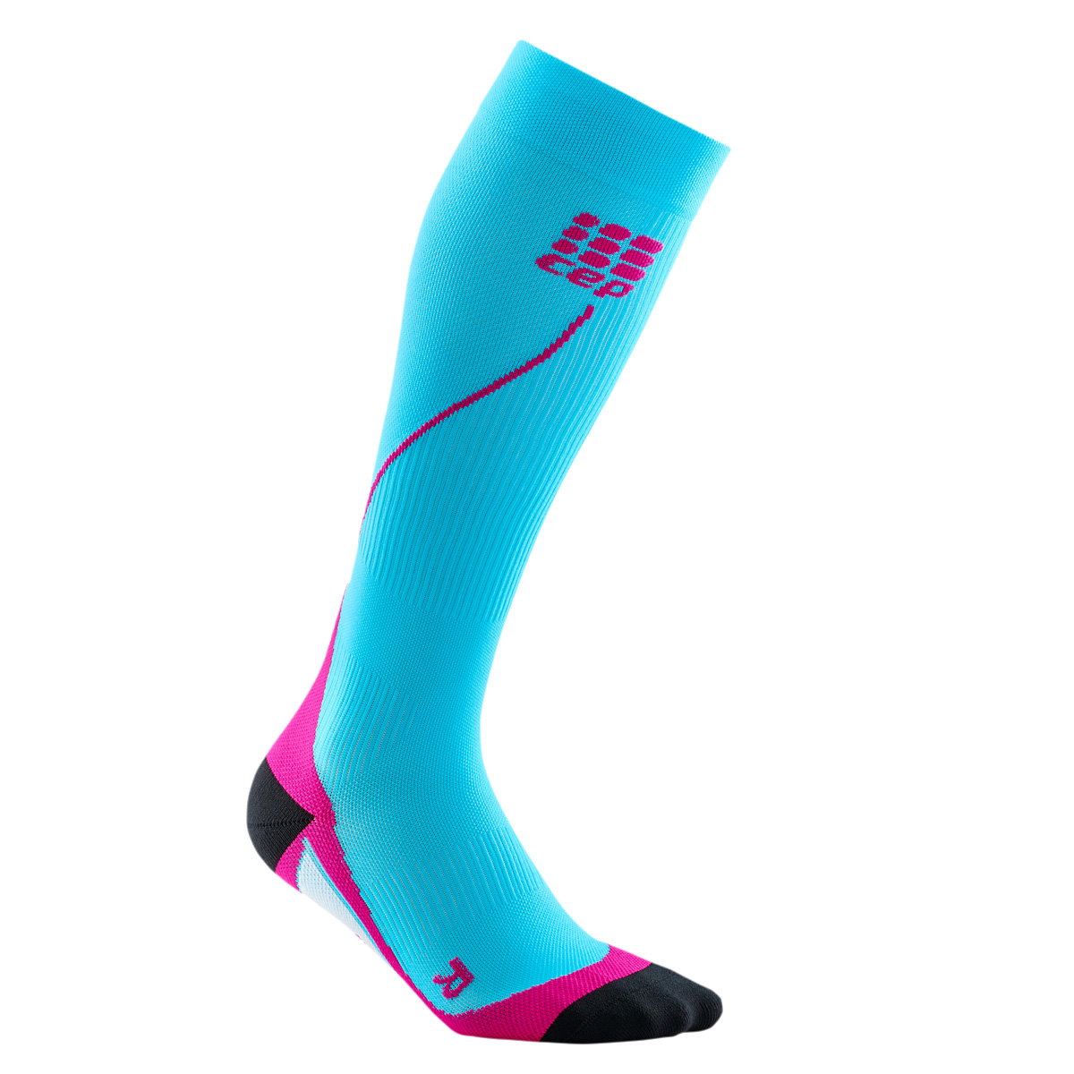 Sporting Goods CEP Sosete de compresie 2.0 W pentru alergare albastru hawaii-roz