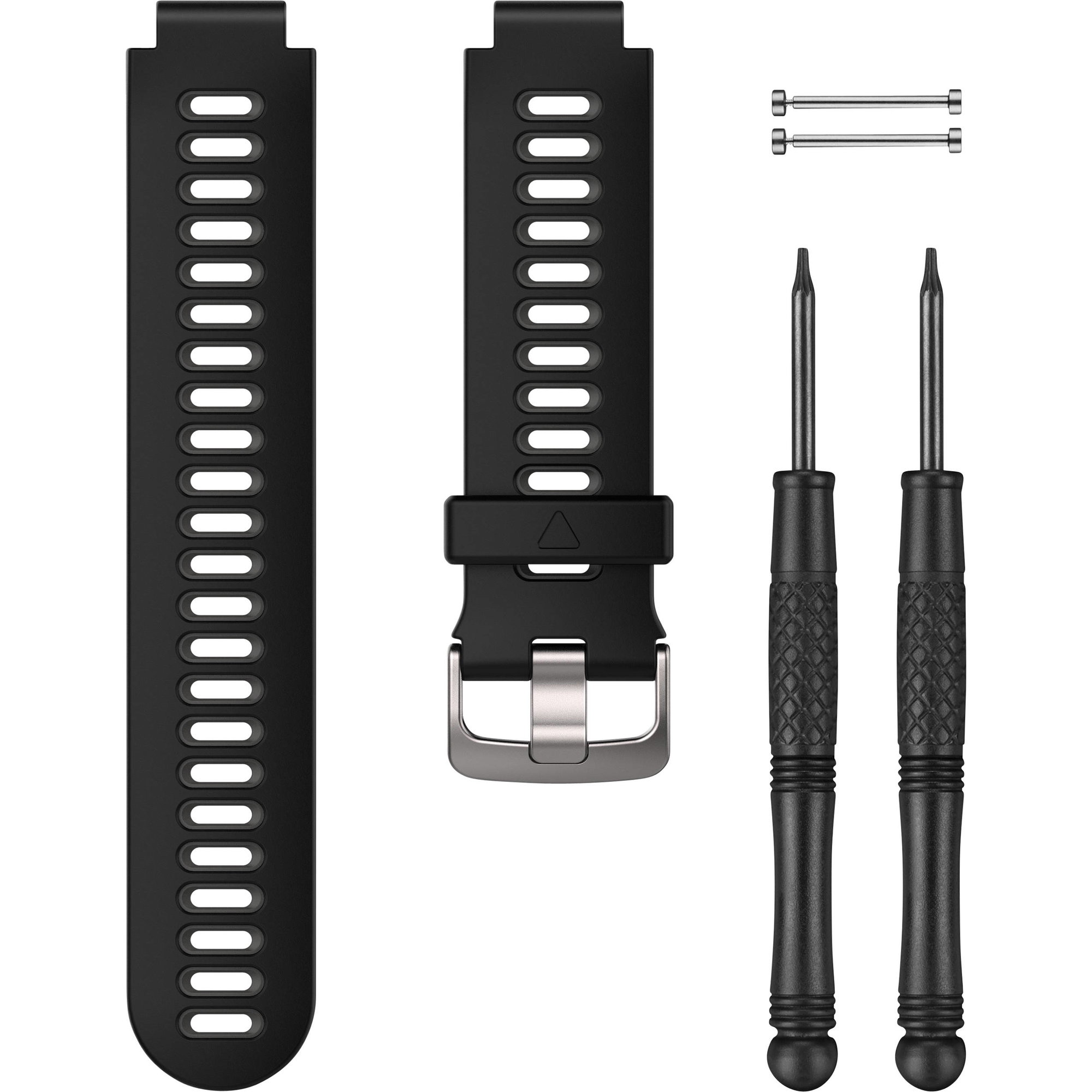 Watch Bands Curea ceas negru-gri Garmin Forerunner 735xt