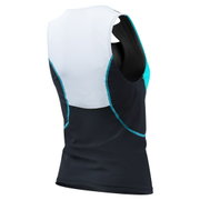 TYR Competitor Loose Singlet top triatlon cu bustiera negru-albastru