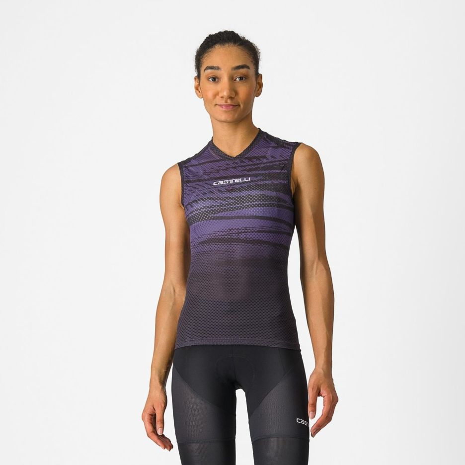 Castelli Castelli - bluza de corp pentru femei - Insider 2 W SL 20-35 gr C - mov