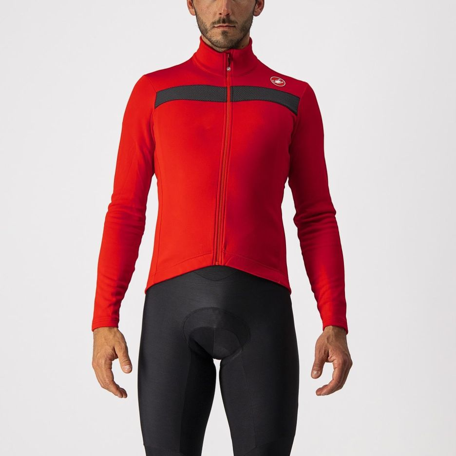 Castelli Castelli - tricou maneca lunga 14-20 gr C - Puro 3 FZ - rosu