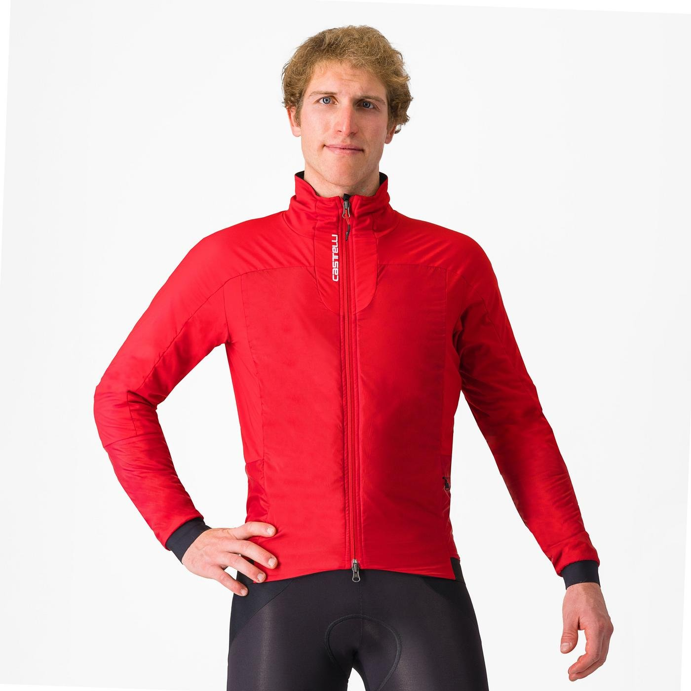 Castelli Castelli - jacheta iarna 0-12 gr C - Fly Thermal Jacket - rosu aprins