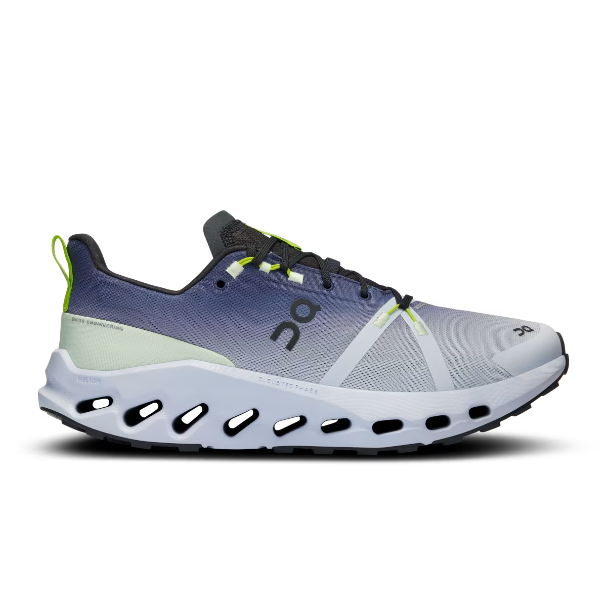 On On - pantofi alergare trail - Cloudsurfer Trail WP - mov gri Black | Heather
