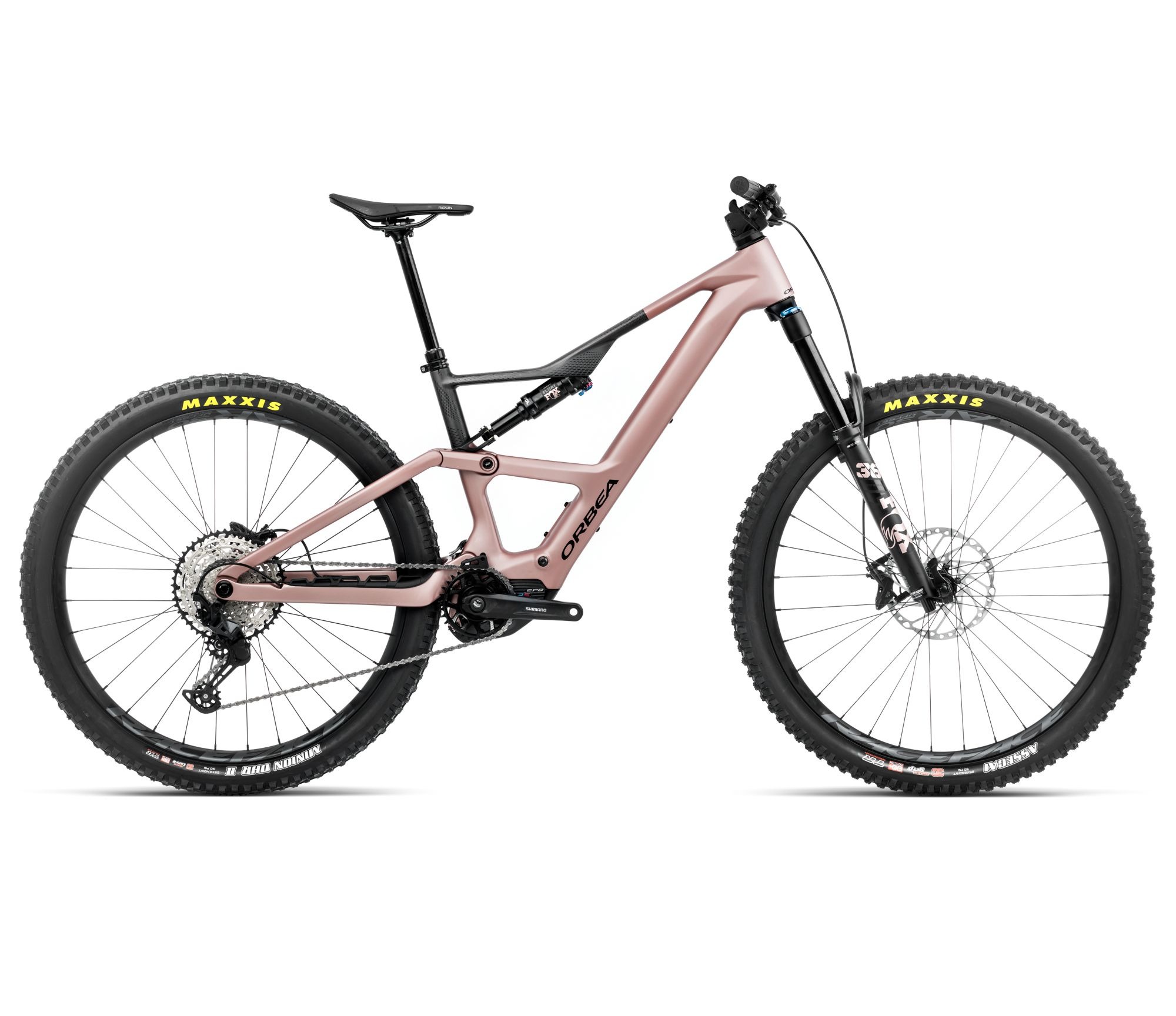 Orbea Bicicletă electrică eMTB Trail Orbea RISE LT M20 420W - Desert Rose | Carbon Raw (Matt)
