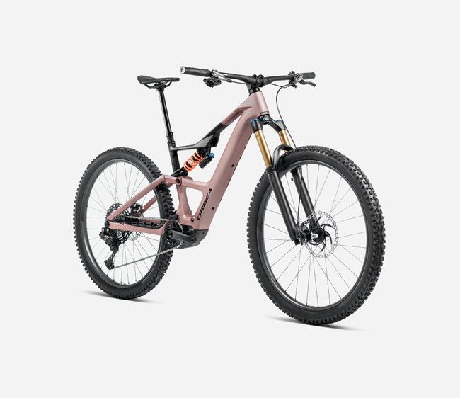 Bicicletă electrică eMTB Trail Orbea RISE LT M20 420W - Desert Rose | Carbon Raw (Matt)