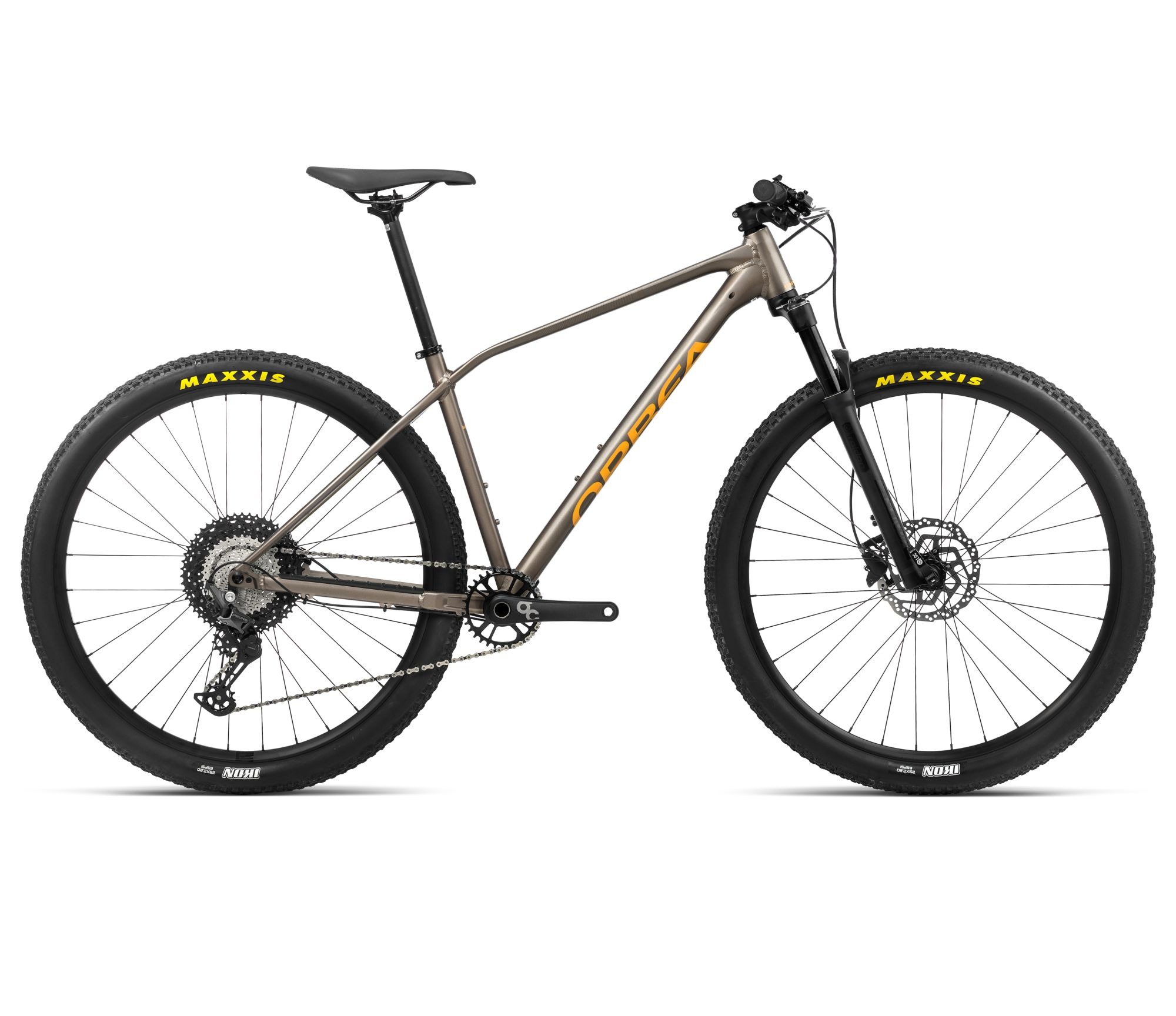 Orbea Bicicletă MTB XC hardtail Orbea ALMA H30 - Taupe Brown (Matt) | Mango (Gloss)