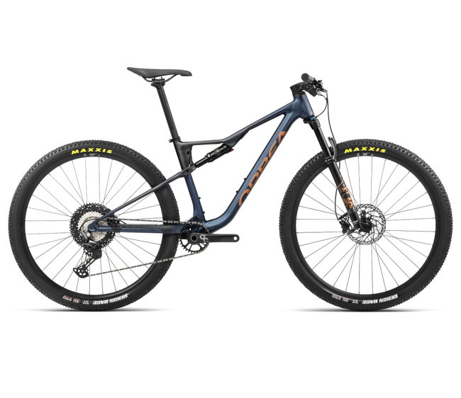 Orbea OIZ H30 Moondust Blue-Leo Orange (Matt) - bicicletă MTB XC full suspension