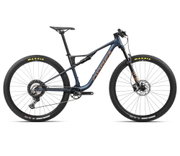 Orbea OIZ H30 Moondust Blue-Leo Orange (Matt) - bicicletă MTB XC full suspension