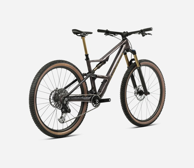 Bicicletă MTB All Mountain full suspension Orbea OCCAM LT M-TEAM - Cosmic Carbon View | Metallic Olive Green (Gloss)