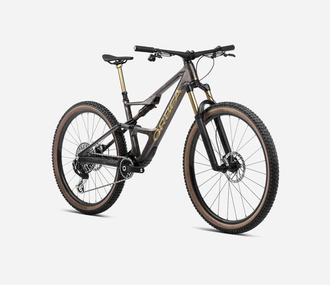 Bicicletă MTB All Mountain full suspension Orbea OCCAM LT M-TEAM - Cosmic Carbon View | Metallic Olive Green (Gloss)