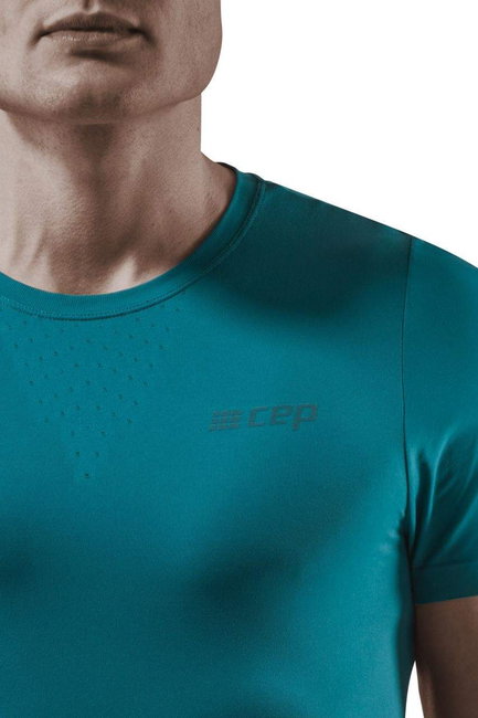 CEP - tricou pentru alergare cu maneca scurta - Run UltraLight Shirt - Petrol