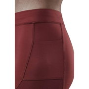 CEP - colanti de alergare - Run compression Tights 3.0 W - Rosu Inchis I Petrol