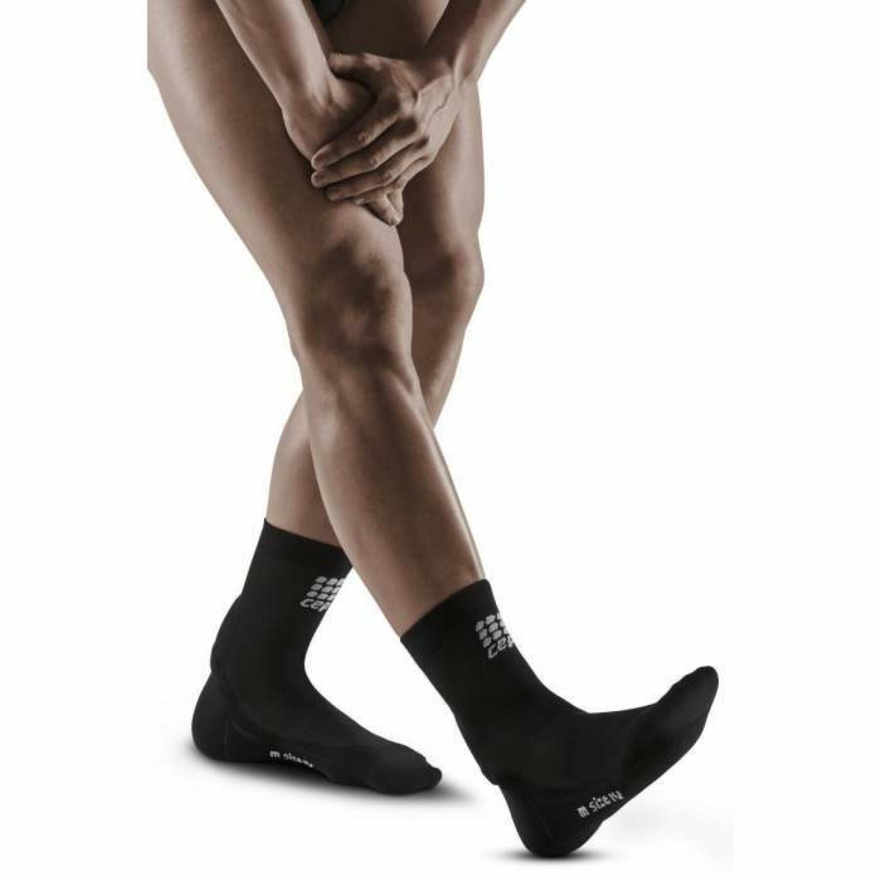 Sporting Goods CEP - ortho calcaiul lui Ahile - Achilles Support Compression Short Socks - Negru