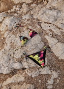 Arena - costum inot femei 2 piese - bikini - Triangle Allover - Red Fandango | Multi