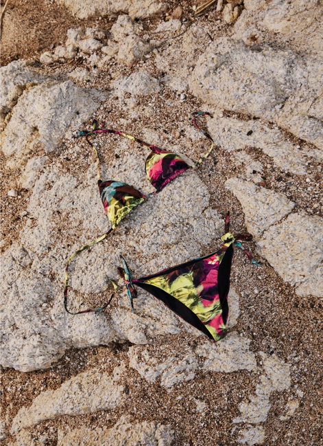 Arena - costum inot femei 2 piese - bikini - Triangle Allover - Red Fandango | Multi