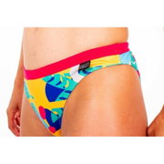 Z3R0D - slip Costum baie femei two pieces - rosu galben albastru Expressive Resort