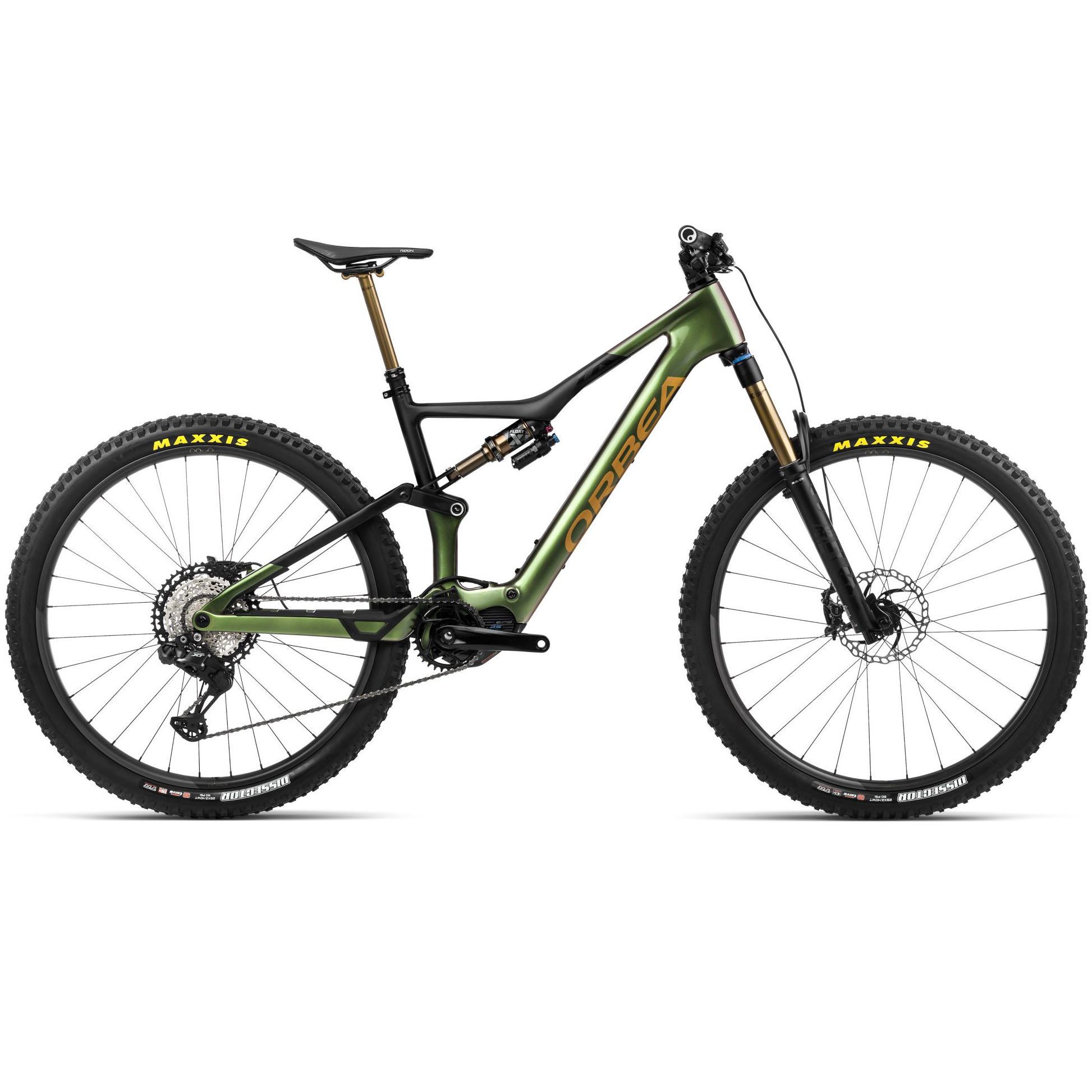Orbea Orbea RISE M-TEAM Chameleon Goblin Green (Gloss)-Black (Matt) - bicicletă electrică eMTB Trail