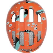 Abus - casca ciclism copii Smiley 3.0 - portocaliu model monstruleti