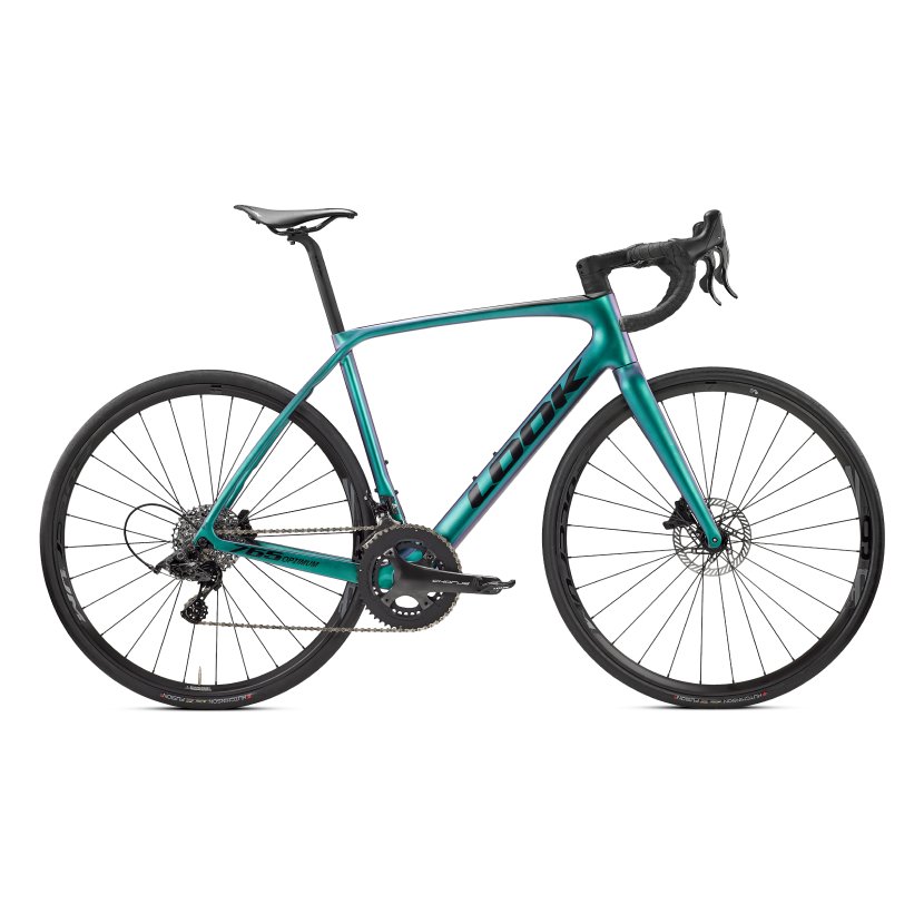 Look Look - bicicleta sosea de anduranta - Optimum 2 Disc - Campagnolo Chorus - Verde Albastru Cameleon
