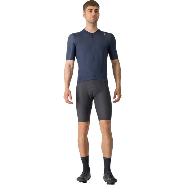 Castelli - tricou ciclism cu maneca scurta pentru barbati Espresso Jersey - albastru inchis indigo