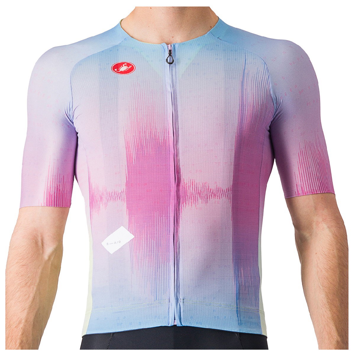 Castelli Castelli - tricou ciclism cu maneca scurta pentru barbati R-A/D Jersey - multicolor violet