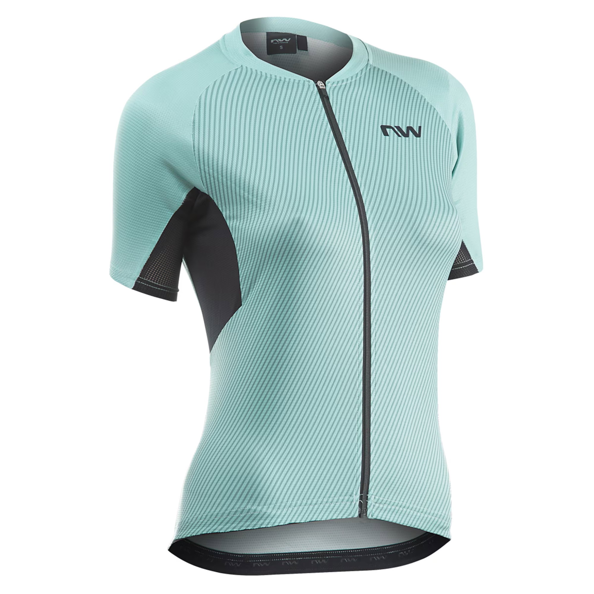 Northwave Northwave - tricou ciclism cu maneca scurta pentru femei Force Evo Women Jersey - albastru deschis surf negru