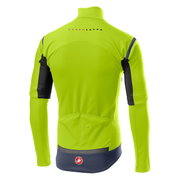 Castelli - Jacheta ciclism vreme rece 2 in 1 cu maneci detasabile, Perfetto Ros Convertible - galben fluo negru gri