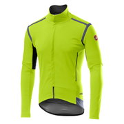 Castelli - Jacheta ciclism vreme rece 2 in 1 cu maneci detasabile, Perfetto Ros Convertible - galben fluo negru gri