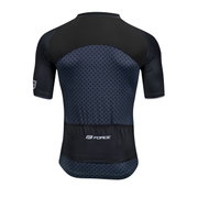 Force - Bluza ciclism maneci scurte Points - negru bleumarin