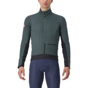 Castelli - Jacheta ciclism vreme rece sau iarna,  Alpha Doppio RoS Jacket - verde inchis rover negru
