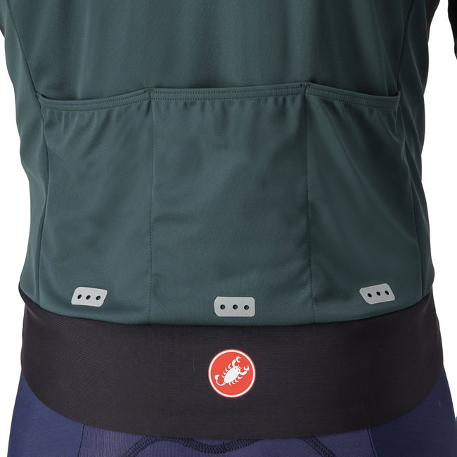 Castelli - Jacheta ciclism vreme rece sau iarna,  Alpha Doppio RoS Jacket - verde inchis rover negru