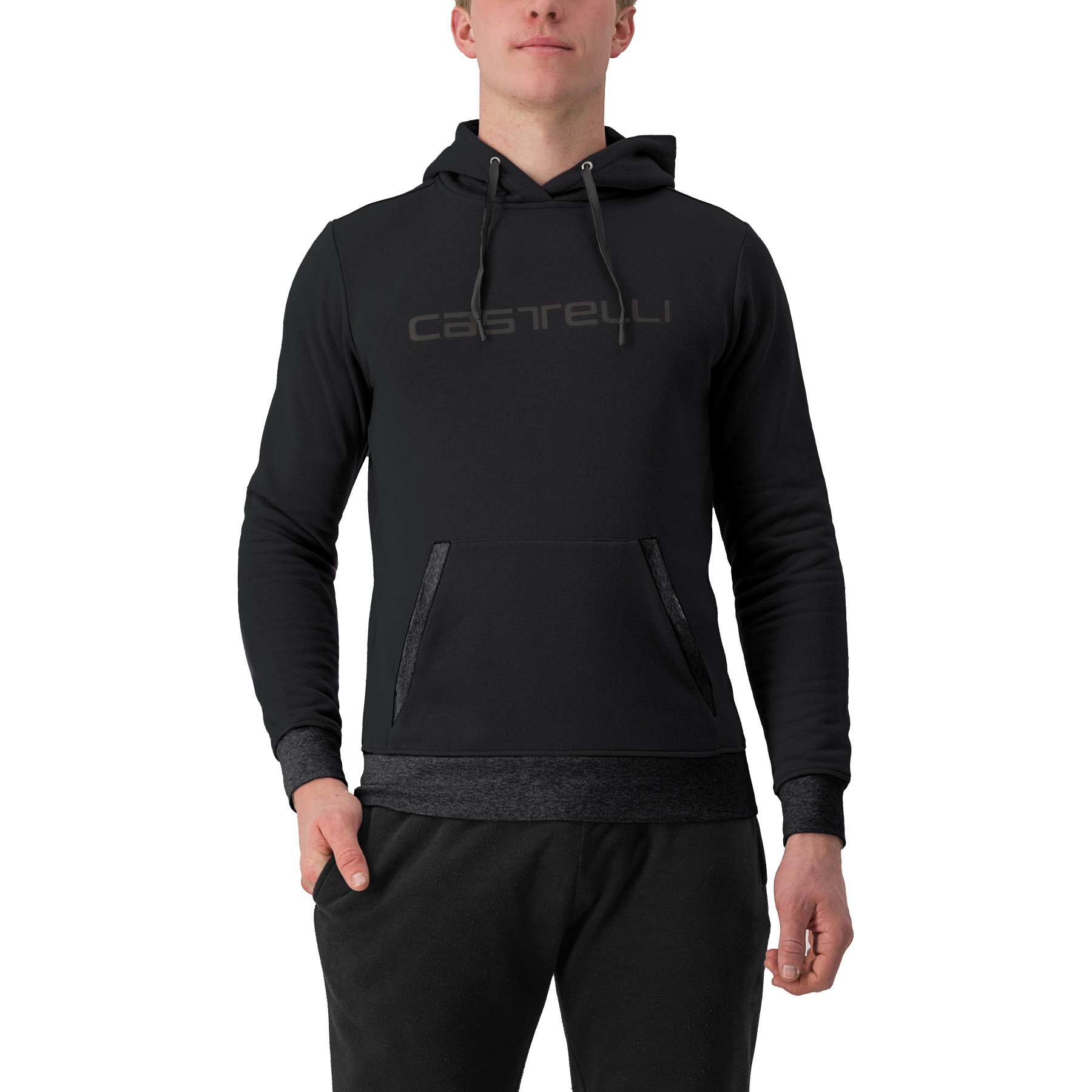 Castelli Castelli - hanorac sport casual Castelli Logo - negru