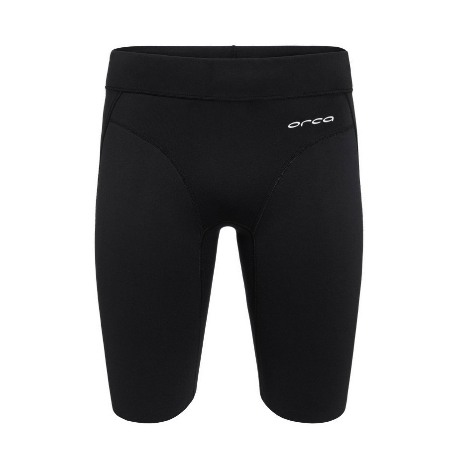 Boating & Water Sports Orca - Pantaloni scurti inot pentru barbati Neoprene Jammer - negru logo alb