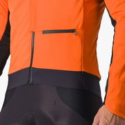 Castelli - Jacheta ciclism vreme rece sau iarna, Alpha Doppio RoS Jacket - portocaliu negru