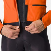 Castelli - Jacheta ciclism vreme rece sau iarna, Alpha Doppio RoS Jacket - portocaliu negru