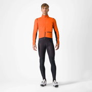 Castelli - Jacheta ciclism vreme rece sau iarna, Alpha Doppio RoS Jacket - portocaliu negru