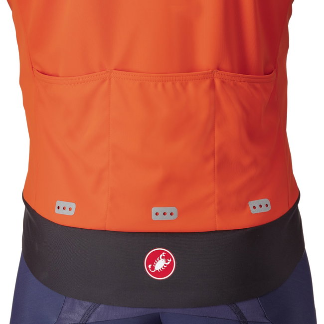 Castelli - Jacheta ciclism vreme rece sau iarna, Alpha Doppio RoS Jacket - portocaliu negru