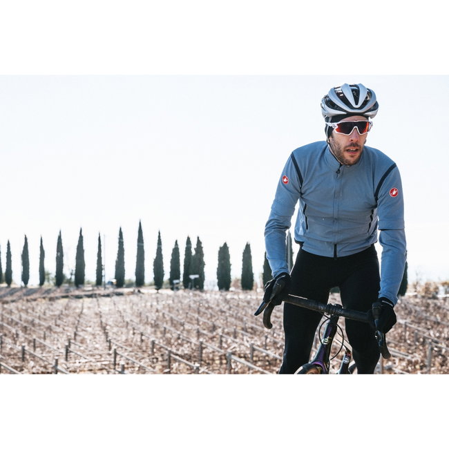 Castelli - Jacheta ciclism vreme rece sau iarna Perfetto RoS Convertible Jacket - galben fluo