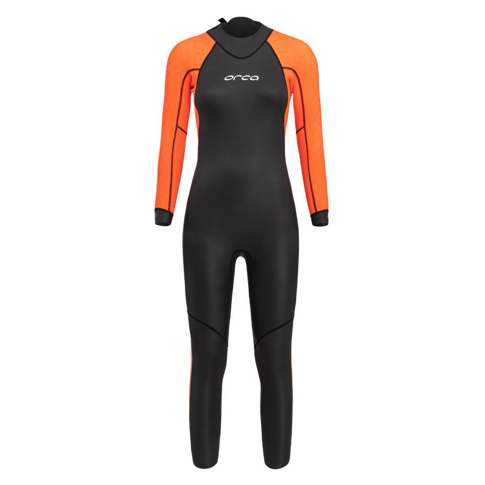 Boating & Water Sports Orca - costum neopren ape deschise pentru femei vizibilitate sporita W Vitalis OpenWater HI VIS wetsuit - negru portocaliu