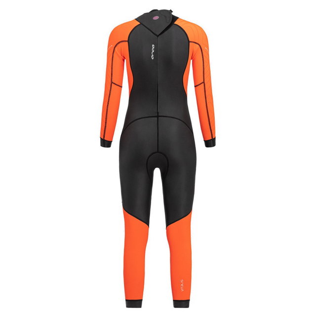 Orca - costum neopren ape deschise pentru femei vizibilitate sporita W Vitalis OpenWater HI VIS wetsuit - negru portocaliu