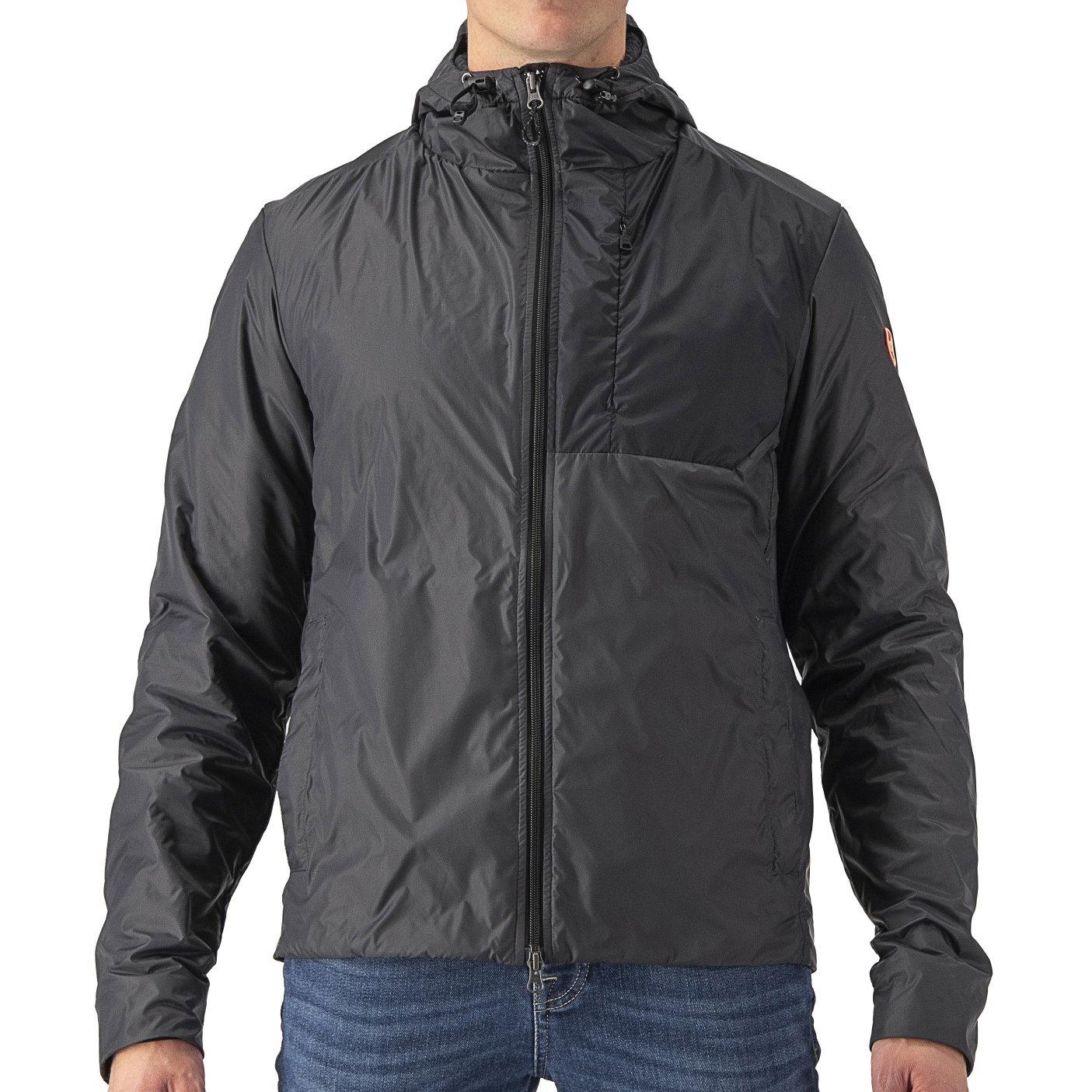 Castelli Castelli - Jacheta ciclism cu puf vreme rece sau iarna, Riscalda Jacket - gri inchis