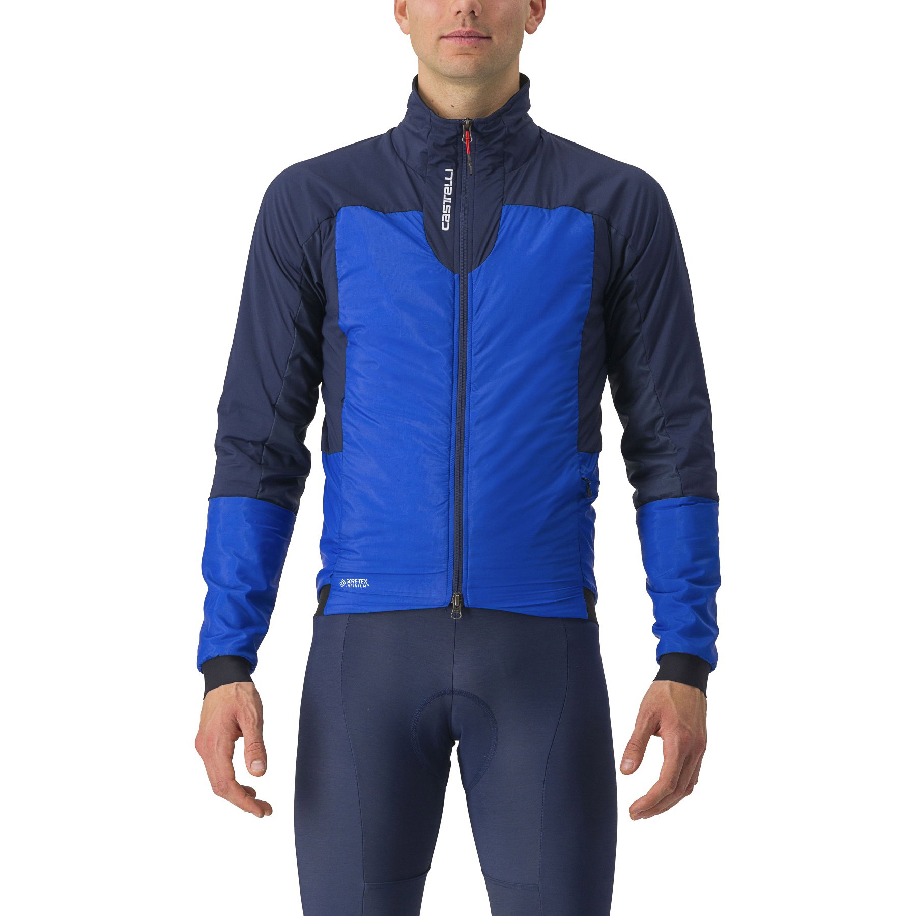 Castelli Castelli - Jacheta ciclism vreme rece sau iarna, Fly Thermal Jacket - albastru intens vivid albastru belgian