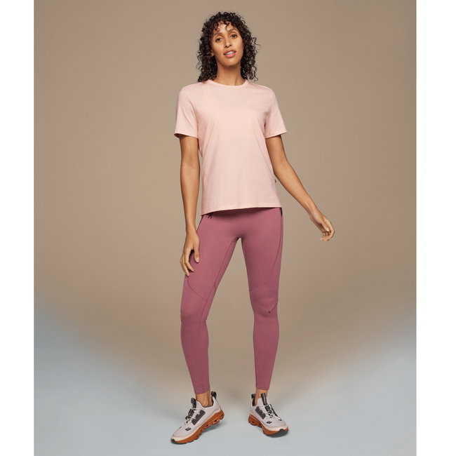 On Cloud - tricou sport bumbac maneca scurta pentru femei On-T shirt - roz deschis