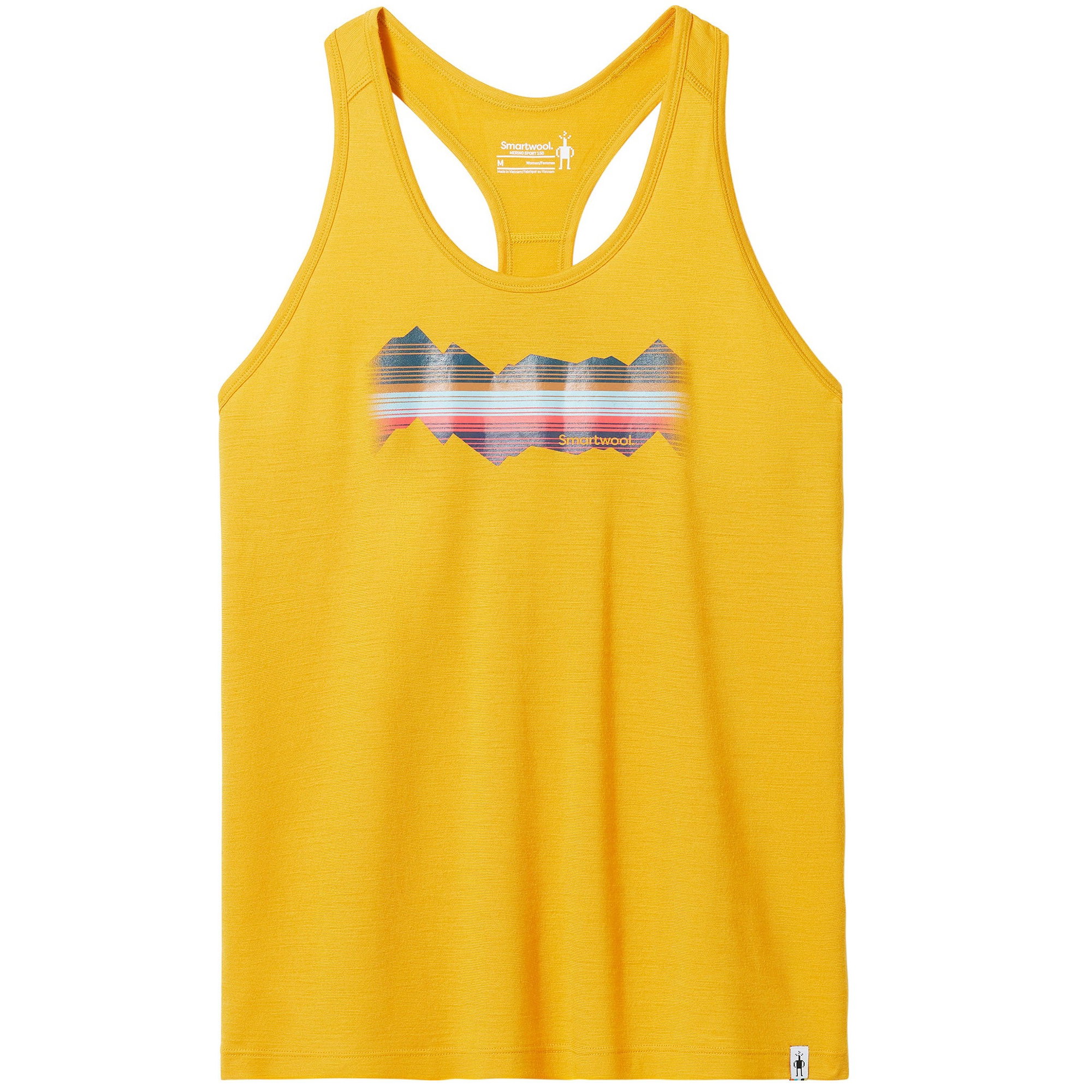Smartwool Smartwool - maiou sport femei Mountain Horizon Graphic W Tank - galben miere