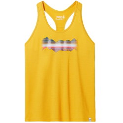 Smartwool - maiou sport femei Mountain Horizon Graphic W Tank - galben miere