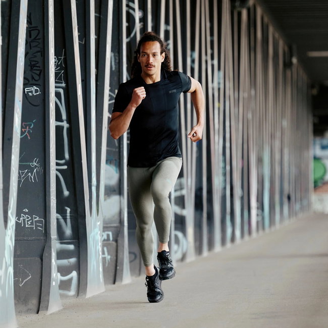 CEP - Tricou cu maneca scurta barbati The Run Shirt - albastru