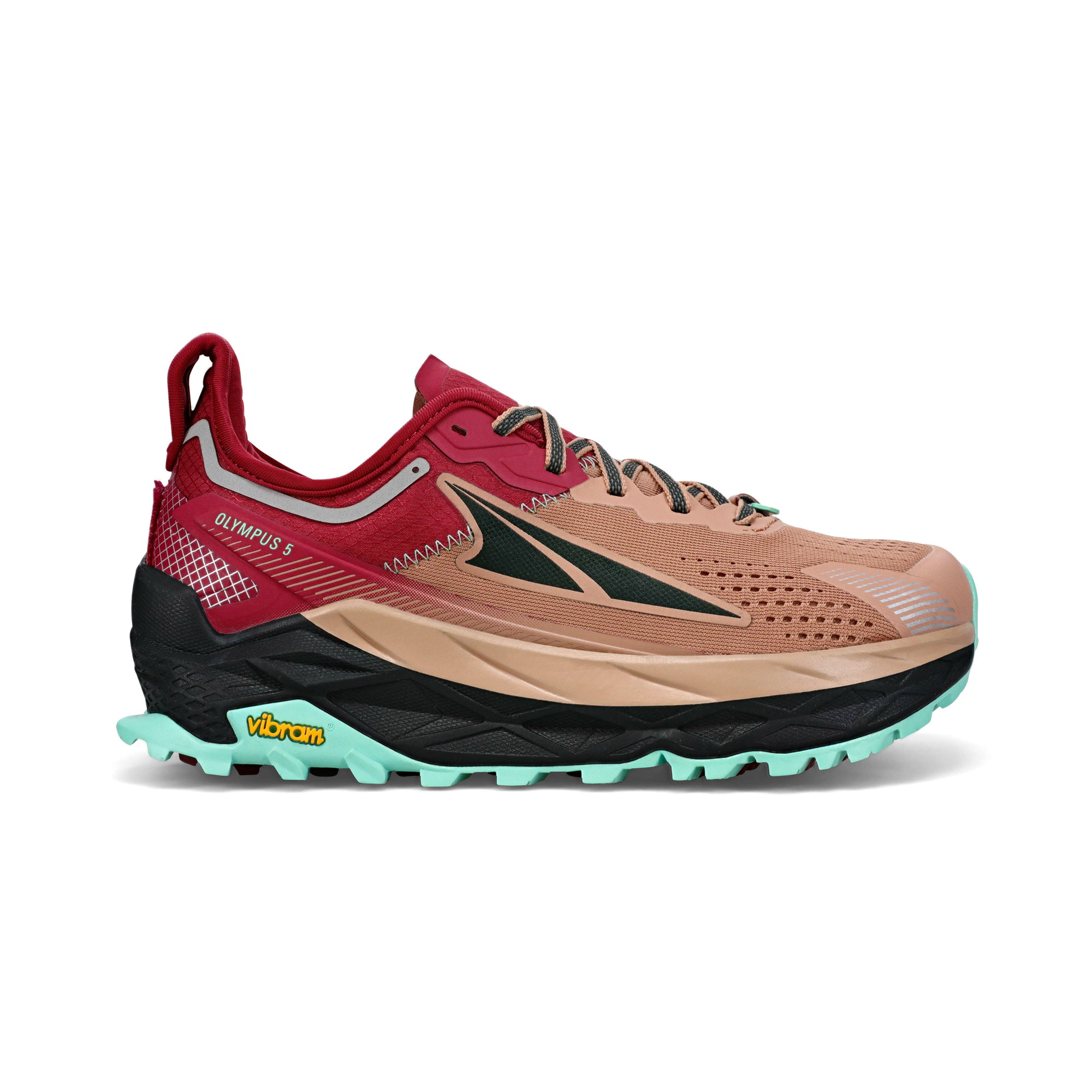 Altra Altra - pantofi trail - Olympus 5 W - roz pudra-rosu